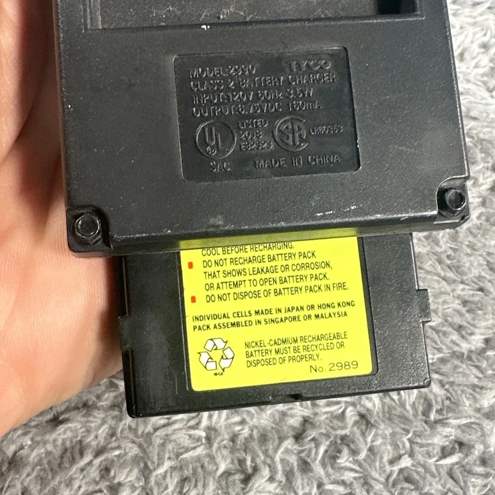Tyco RC 6V Jet Turbo 4 Hour Quick Charger 2990 w/ NiCd Battery Pack UNTESTED